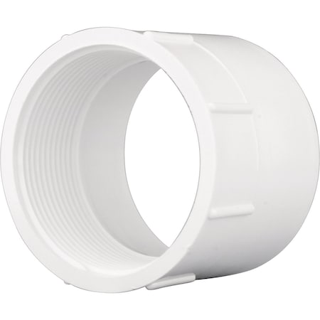 Charlotte Pipe And Foundry 6 In. Hub x 6 In. FPT Schedule 40 DWV PVC Adapter PVC 00101  1600HA